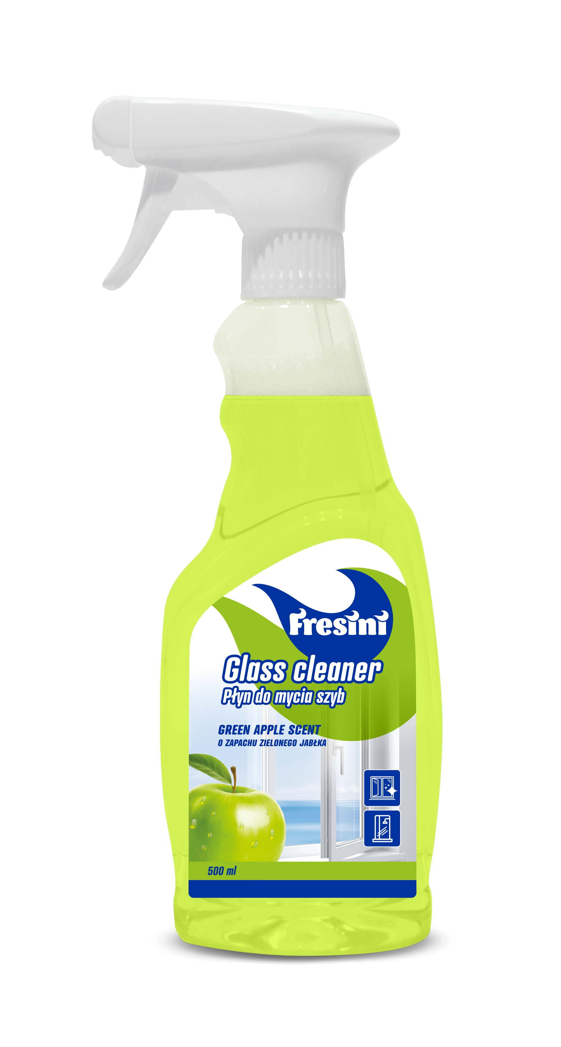 FRESINI BASIC Ablakmosó folyadék, ZÖLD ALMA
